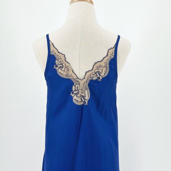 VTG Y2K Express Womens Silk Slip Dress XS Lace Coquette Whimsy Fairy Romantic - Picture 6 of 12